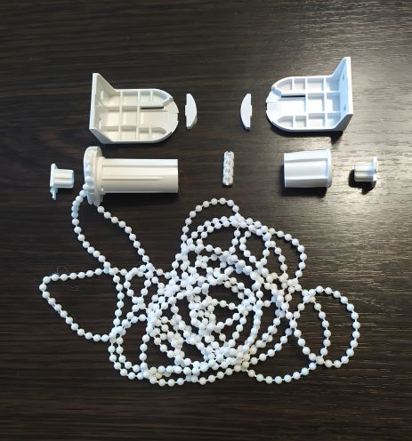 Комплект тримачів рулонних штор, діаметр 25мм