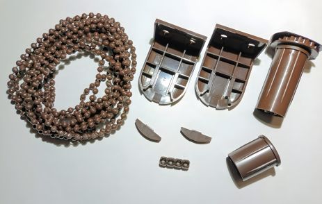 Ланцюжковий механізм для ролетів коричневий d25 мм