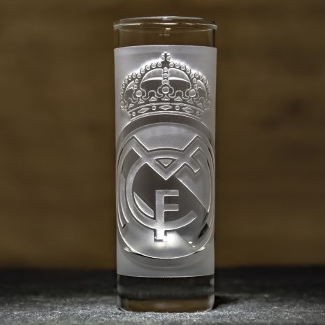 Рюмка з гравіюванням ФК Реал Мадрід FC Real Madrid матова 50 мл в подарунковій коробці
