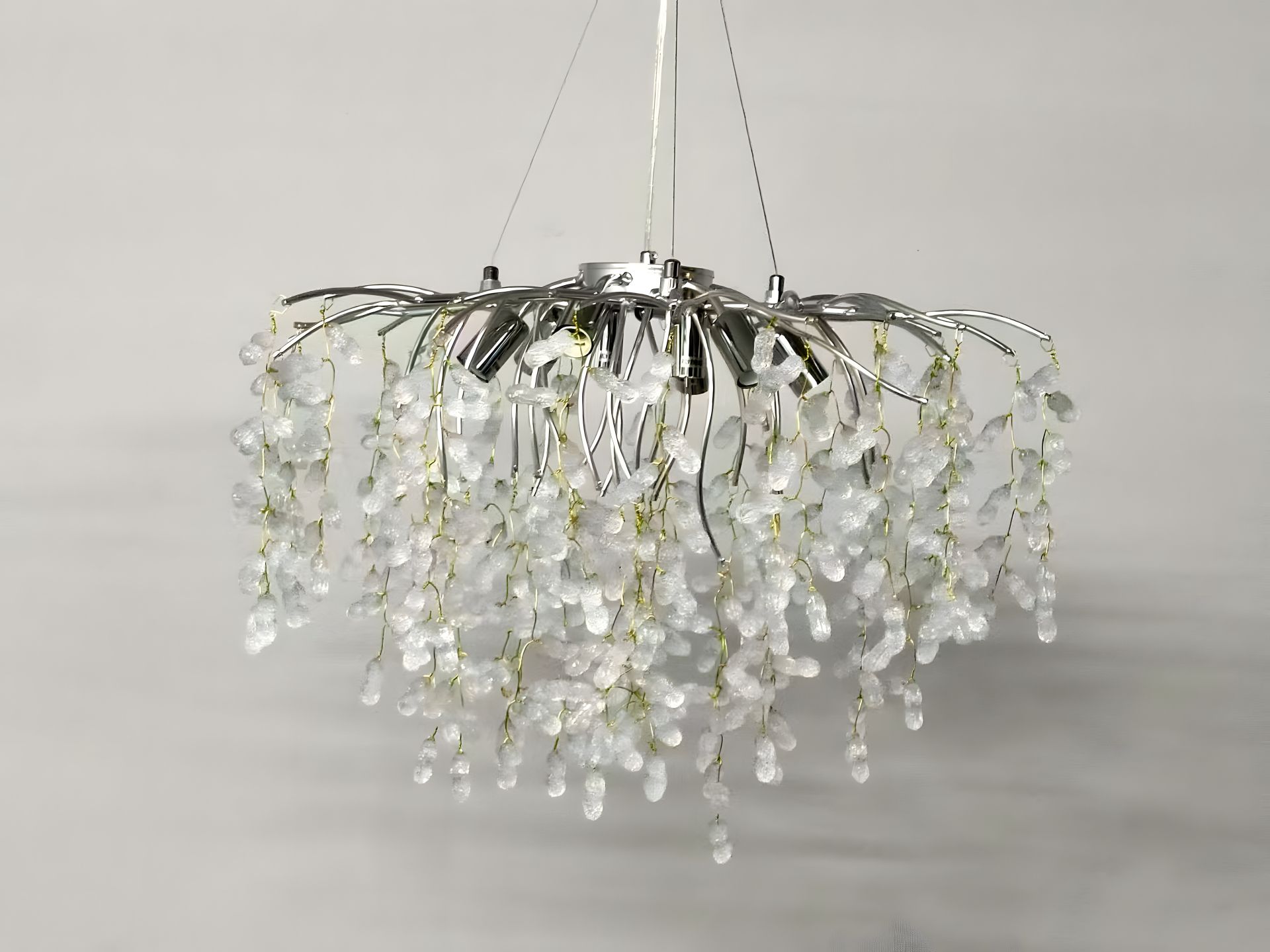 Кристалічна суспензійна люстра Валесо V WM-7045 на 12 лампочках Кристалічна суспензійна люстра Валесо V WM-7045 на 12 лампочках