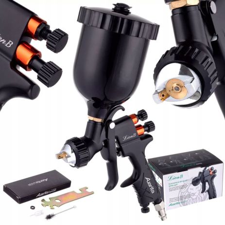 Пневматический краскопульт LVMP 600мл, 1,4мм AUARITA LION-B-1.4LM