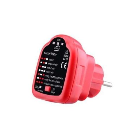 Тестер розеток з перевіркою ПЗВ BENETECH GT85 Тестер розеток з перевіркою ПЗВ BENETECH GT85