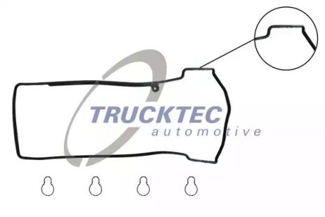 Комплект прокладок крышки ГБЦ MB E-CLASS, MB C-CLASS, MB SPRINTER, TRUCKTEC (0210119)