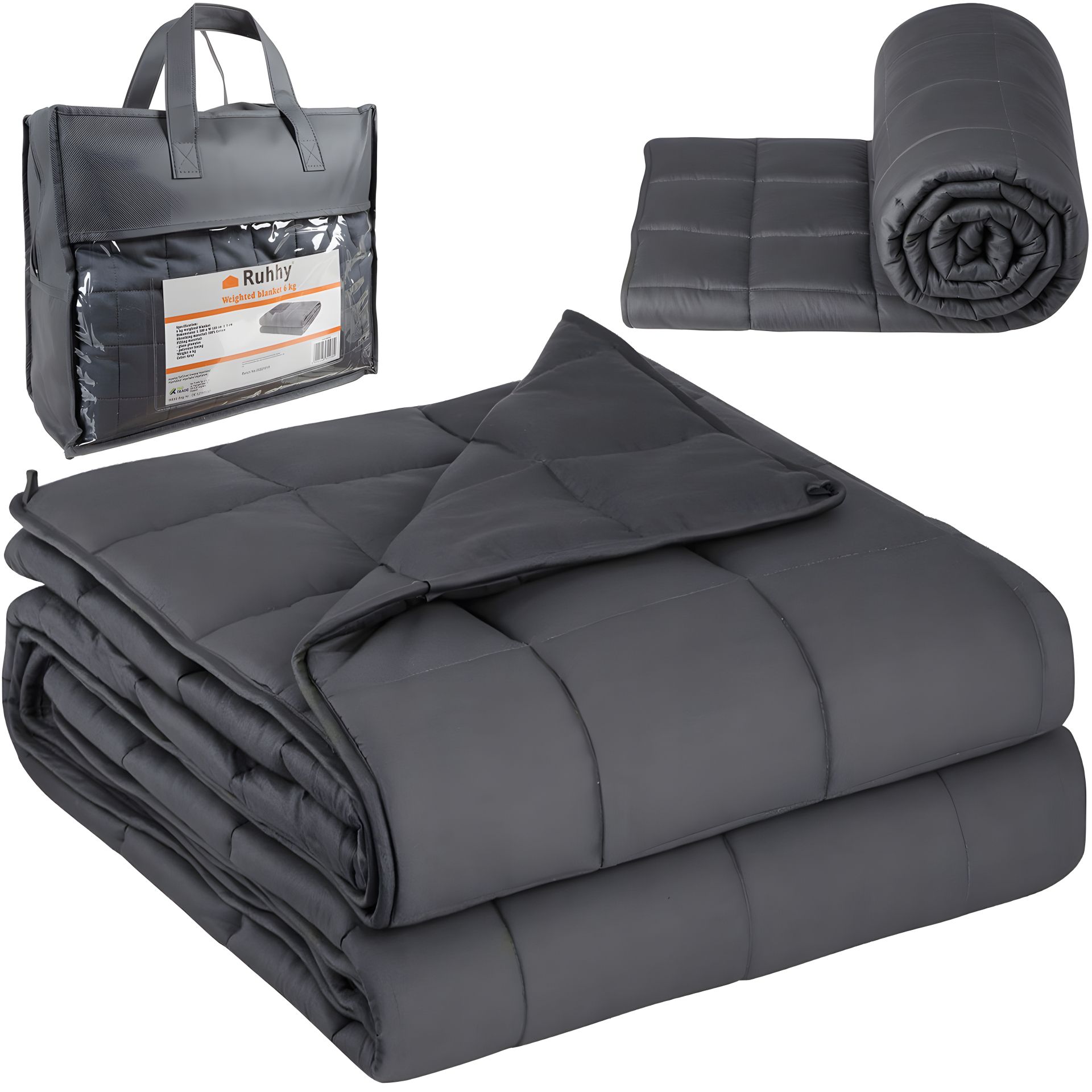 Гравітаційна Обважнена Ковдра 150х200 см 6 кг Ruhhy 19533 Гравітаційна Обважнена Ковдра 150х200 см 6 кг Ruhhy 19533