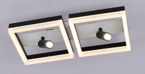 Світлодіодна люстра V K33206-2 WT+BK