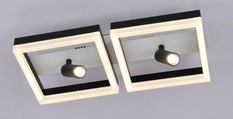 Светодиодная люстра V K33206-2 WT+BK