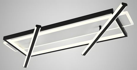 Светодиодная люстра IS K38627-4 BK+WH