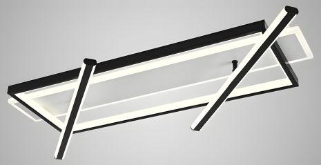 Світлодіодна люстра IS K38627-4 BK+WH