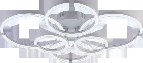 Світлодіодна люстра V DK6303B-6 WH+CR