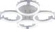 Люстра светодиодная V модель DK6303-4 WH+CR