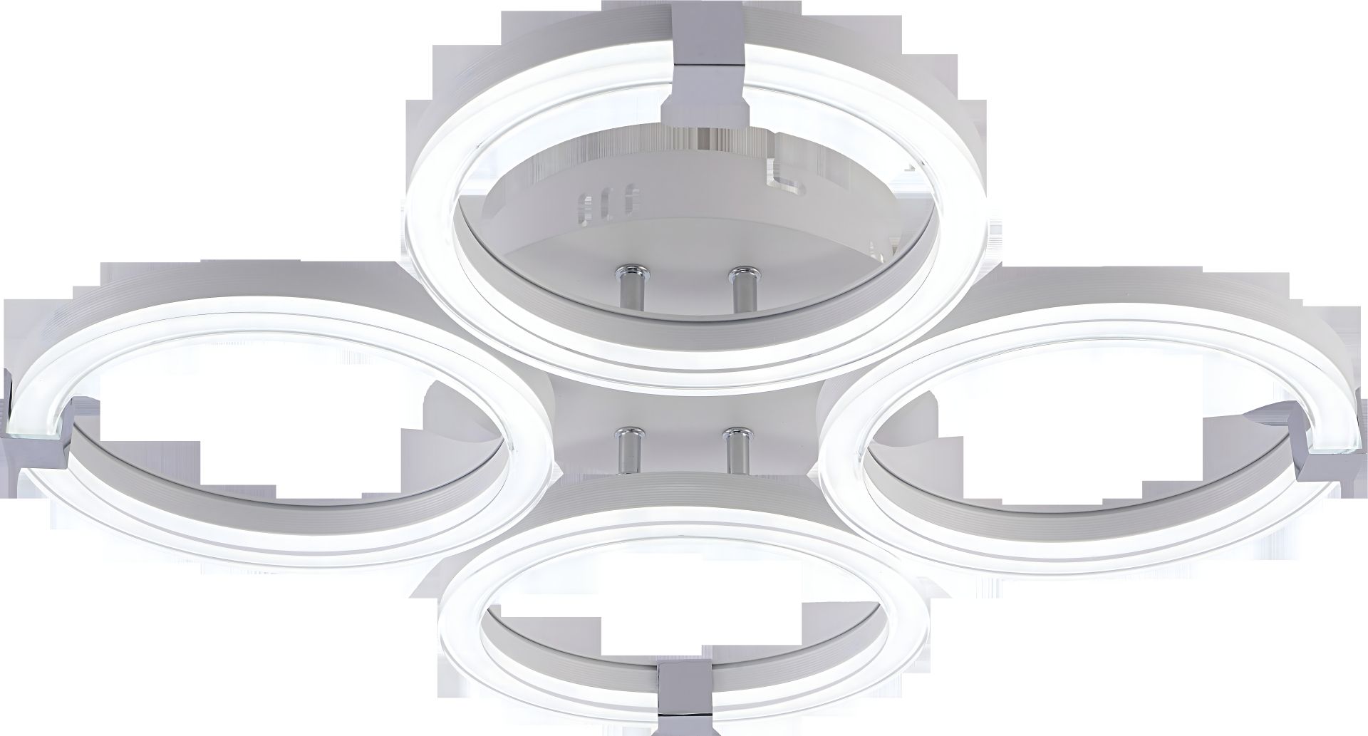 Люстра светодиодная V модель DK6303-4 WH+CR Люстра светодиодная V модель DK6303-4 WH+CR