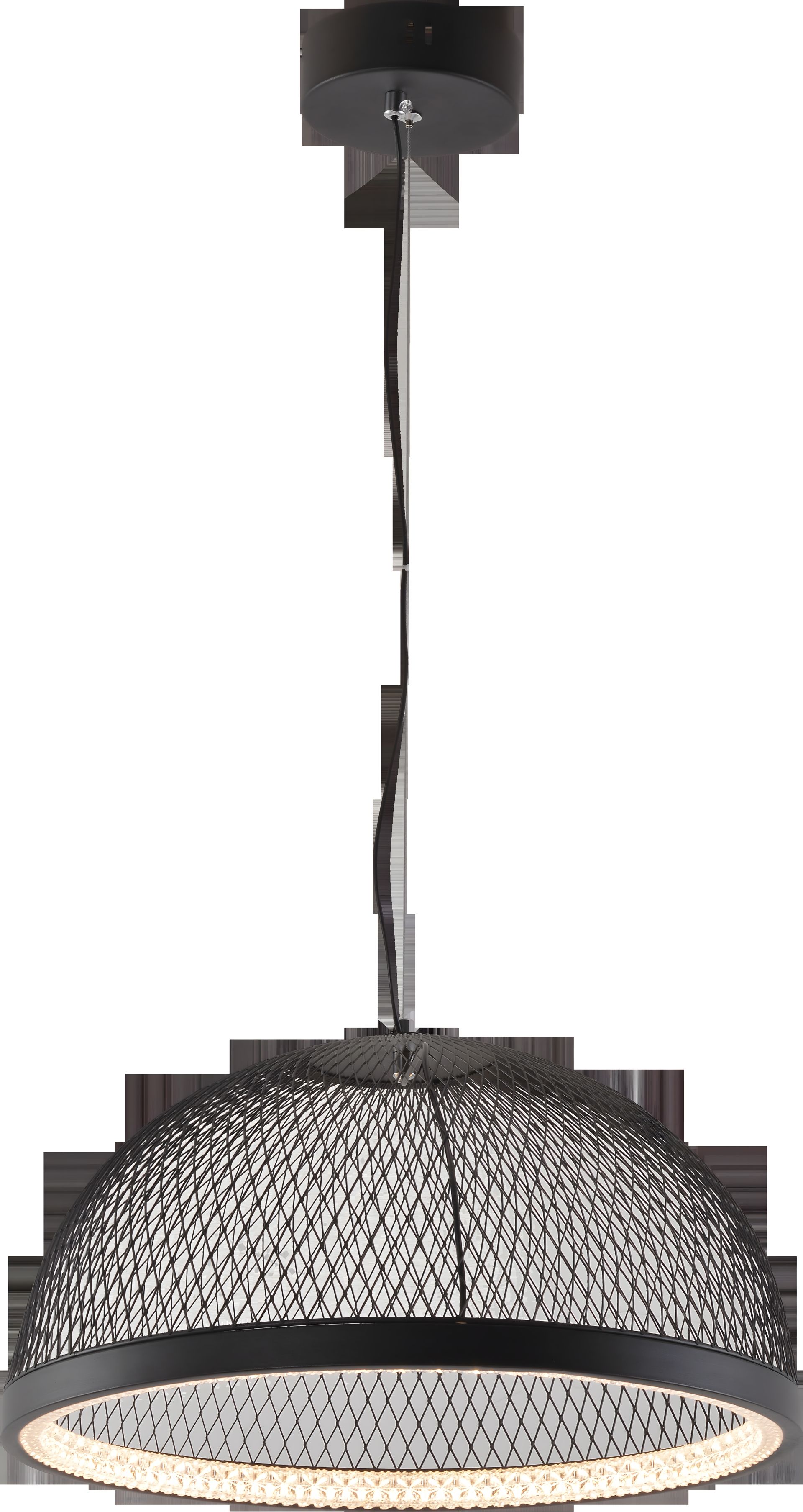 Підвісна світлодіодна люстра V DK6376-400 BK Підвісна світлодіодна люстра V DK6376-400 BK