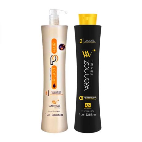 Набір біксіпластії Wennoz Brasil (Honma Tokyo) Bixyplastia Plast Hair Passion Fruit 2x30 г (розлив)