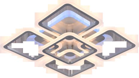 Светодиодная Люстра V LI8822-4+1 Серебристая RGB