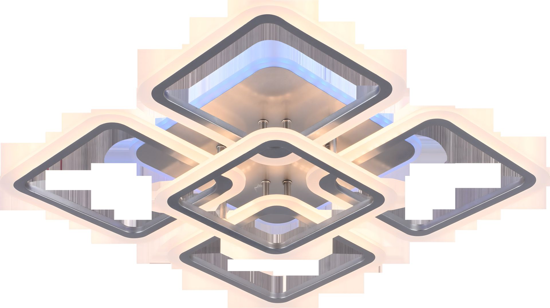 Светодиодная Люстра V LI8822-4+1 Серебристая RGB Светодиодная Люстра V LI8822-4+1 Серебристая RGB