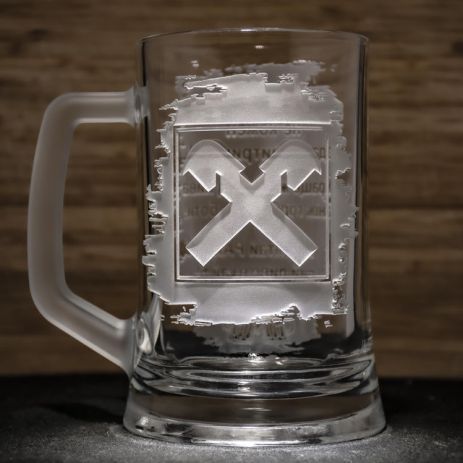 Sanddecor Beer Glass з гравюром логотипом