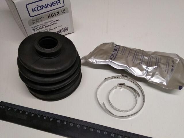 Пыльник ШРУСа MK/MK-2 наружный, Konner (KCVX-15) (пыльник+смазка+хомуты) (1014003361) Пыльник ШРУСа MK/MK-2 наружный, Konner (KCVX-15) (пыльник+смазка+хомуты) (1014003361)