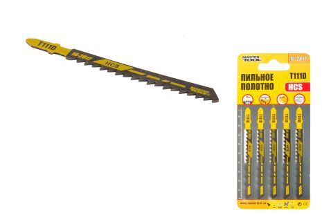 Полотно пильное для лобзика, набор из 5 шт, дерево/пластик, мастерская MASTERTOOL 14-2817 Полотно пильное для лобзика, набор из 5 шт, дерево/пластик, мастерская MASTERTOOL 14-2817