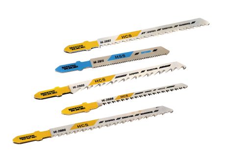Набір пильних полотен для лобзика, 5 шт., дерево/метал (14-2806/2807/2808/2809/2811)