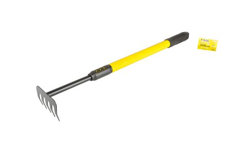 Садові граблі з 5 зубцями і телескопічною металевою ручкою 640-910 мм MASTERTOOL 14-6178 Садові граблі з 5 зубцями і телескопічною металевою ручкою 640-910 мм MASTERTOOL 14-6178