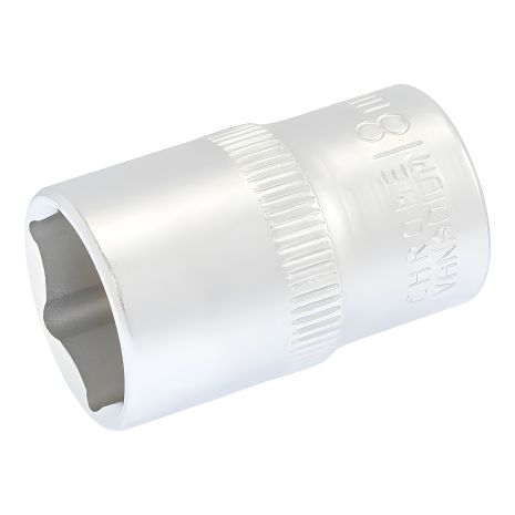 Торцева головка 6-гранна ½" 18 мм L 40 мм CrV MASTERTOOL 78-0018