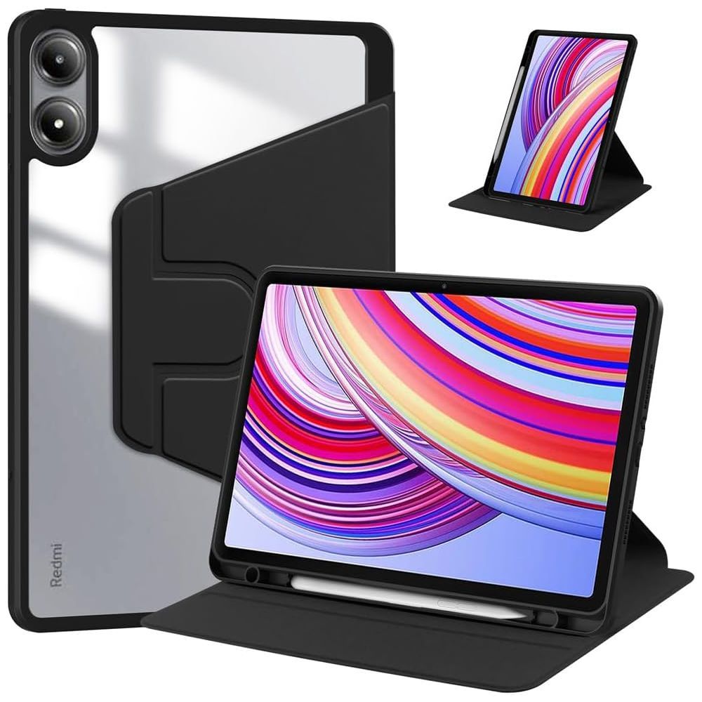 Чохол TPUCristal Pen holder 360 для Xiaomi Redmi Pad 2 Pro 12.1 Чорний Чохол TPUCristal Pen holder 360 для Xiaomi Redmi Pad 2 Pro 12.1 Чорний