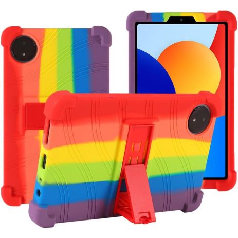 Чохол SoftGel Kids дитячий для Xiaomi Червонийmi Pad SE 8.7 2024 Веселковий