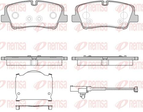 Hyundai H350, REMSA (168710) Набір гальмівних майданчиків