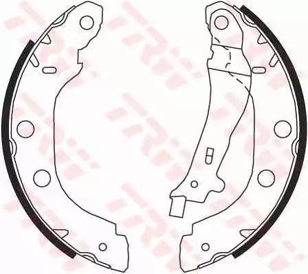 Комплект тормозных колодок RENAULT KANGOO, NISSAN PRIMERA, RENAULT THALIA, TRW (GS8655)