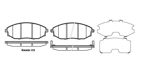 Тормозные колодки для DAEWOO TOSCA, CHEVROLET EPICA, NUBIRA, WOKING (P1323302)