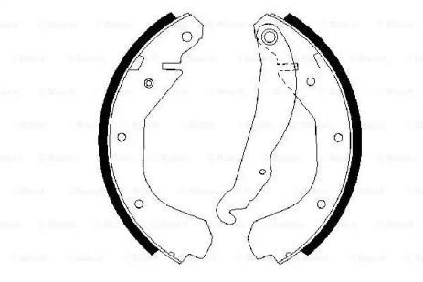 Комплект гальмівних колодок BEDFORD ASTRAMAX, OPEL KADETT, OPEL VECTRA, BOSCH (0986487199)