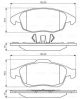 Комплект гальмівних колодок PEUGEOT PARTNER, CITROËN BERLINGO, CITROËN C4, BOSCH (0986495258)