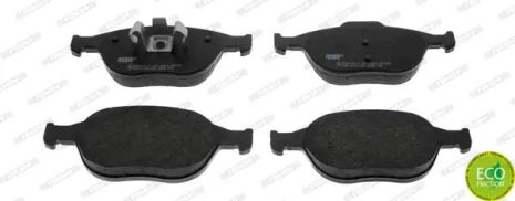 Комплект гальмівних колодок FORD TRANSIT, FORD TOURNEO, FORD FIESTA, FERODO (FVR1568)