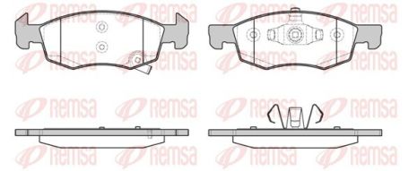 Opel Corsa, гальмівні колодки REMSA (163402)