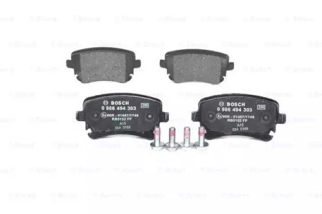 Комплект тормозных колодок AUDI A4, AUDI A6, AUDI A8, BOSCH (0986494303)