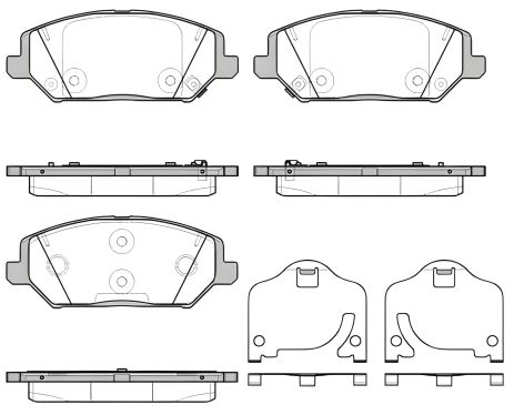 Комплект колодок KIA XCEED та i30, REMSA (178302)