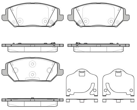Комплект колодок KIA XCEED та i30, REMSA (178302) Комплект колодок KIA XCEED та i30, REMSA (178302)