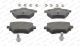 Комплект гальмівних колодок TOYOTA PROACE, OPEL ASTRA, HAVAL H2S, FERODO (FDB4680)