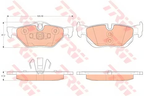 Гальмівних колодок Комплект BMW 1, BMW 3, TRW (GDB2050) Гальмівних колодок Комплект BMW 1, BMW 3, TRW (GDB2050)