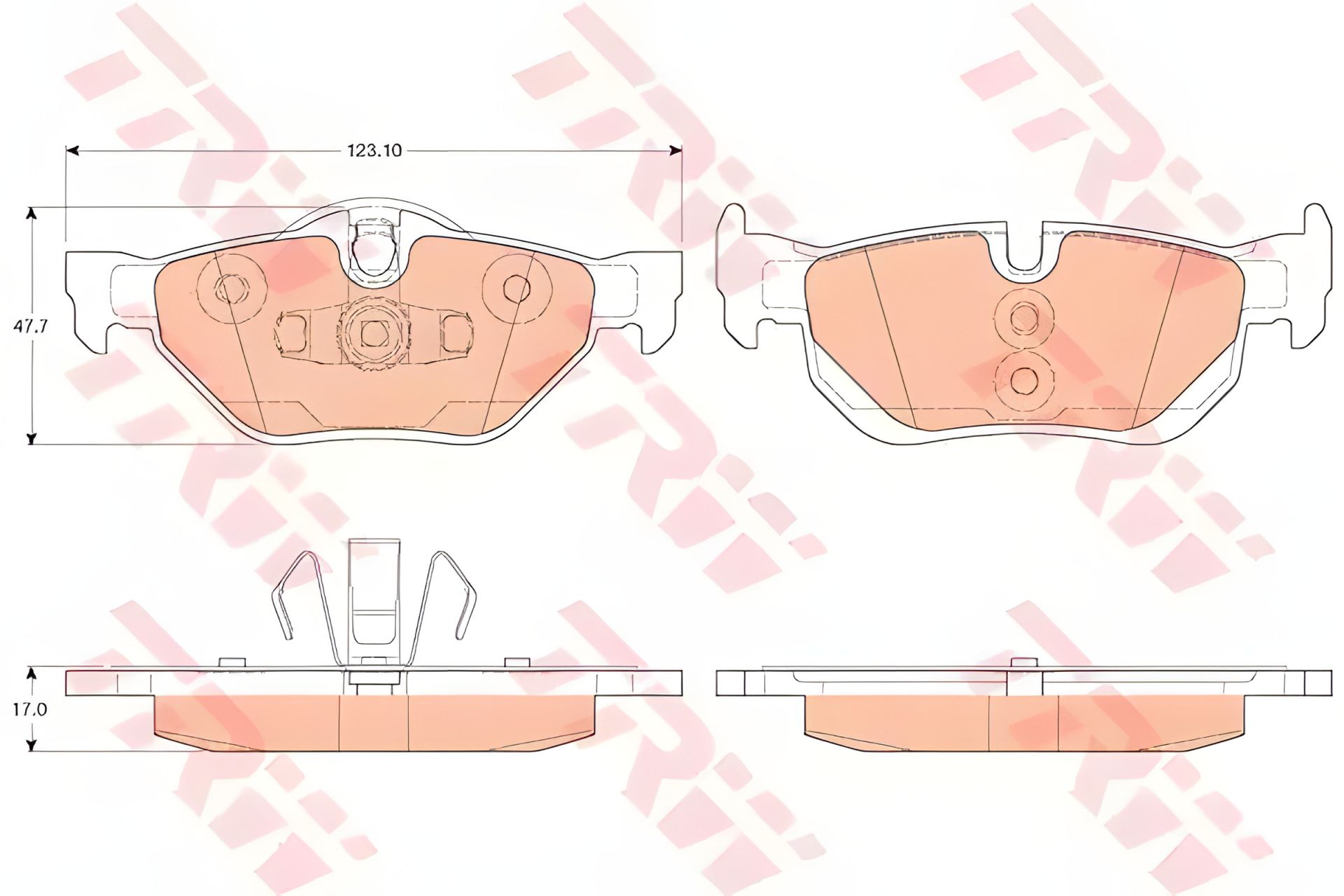 Гальмівних колодок Комплект BMW 1, BMW 3, TRW (GDB2050) Гальмівних колодок Комплект BMW 1, BMW 3, TRW (GDB2050)