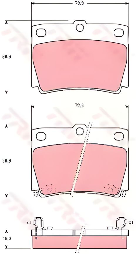 Гальмівних колодок комплект MITSUBISHI (GAC), MITSUBISHI (BJC), MITSUBISHI PAJERO, TRW (GDB3239) Гальмівних колодок комплект MITSUBISHI (GAC), MITSUBISHI (BJC), MITSUBISHI PAJERO, TRW (GDB3239)