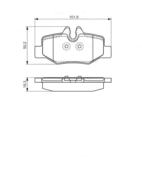 Набор тормозных колодок для MB VITO и MB VIANO, BOSCH (0986495088) Набор тормозных колодок для MB VITO и MB VIANO, BOSCH (0986495088)