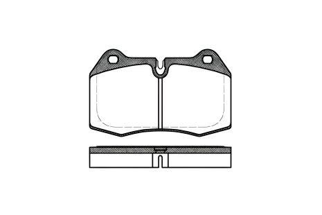 Гальмівних комплект колодок MASERATI 3200, BMW 7, BMW 5, WOKING (P541300) Гальмівних комплект колодок MASERATI 3200, BMW 7, BMW 5, WOKING (P541300)