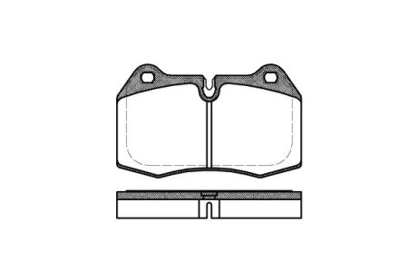 Комплект гальмівних колодок MASERATI 3200, BMW 7, BMW 5, WOKING (P541300)