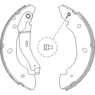 Комплект гальмівних колодок FORD TRANSIT, WOKING (Z410700)