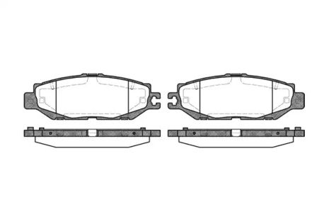 Lexus LS, гальмівні колодки REMSA (045700)
