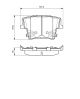 BOSCH гальмівних колодок комплект DODGE CHALLENGER, CHRYSLER 300, CHRYSLER 300C (0986494678)