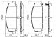 Комплект гальмівних колодок INFINITI QX80, NISSAN ARMADA, NISSAN TITAN, BOSCH (0986495375)