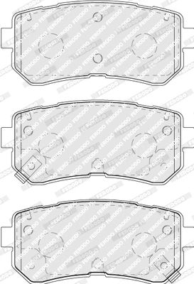 Комплект тормозных колодок HYUNDAI KONA, KIA SOUL, KIA OPTIMA, FERODO (FDB5066)