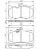 Комплект тормозных колодок LEXUS GS, LEXUS RC, LEXUS IS, BOSCH (0986494252)